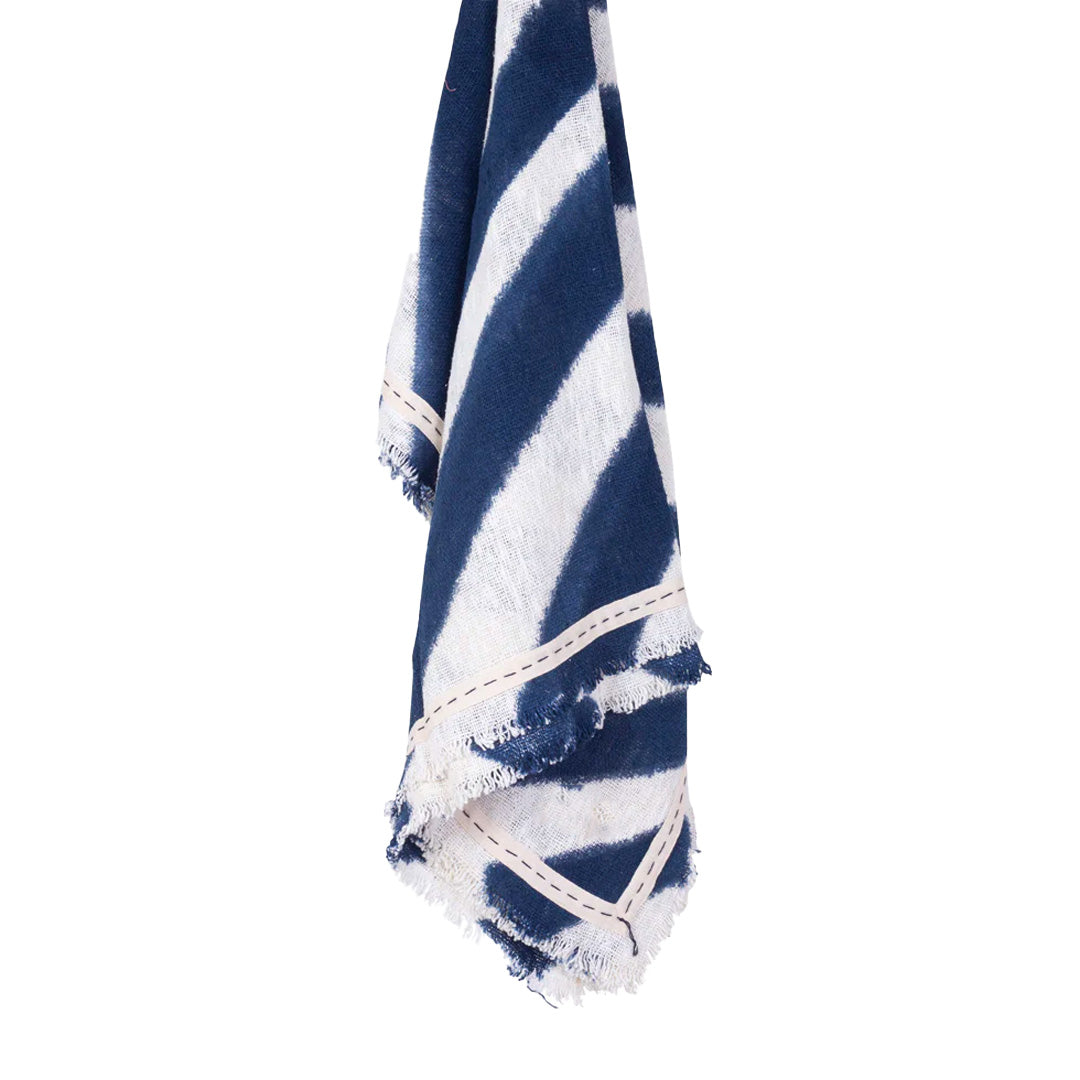 Throw Tara Shibori Blue Navy